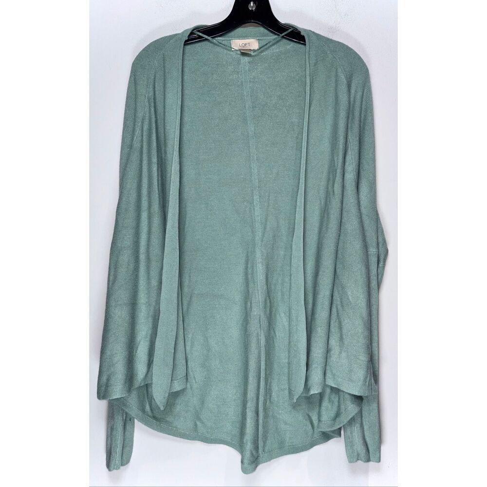 Loft outlet green cardigan size large